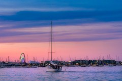 Chicago Harbor Sunset