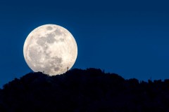 Super Moon Over the Mountain