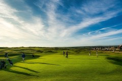 Long Shadows on the 18th Green