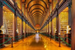 The Long Room at Trinity College, Dublin 